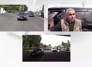 Гражданин бросил яйцо в один из автомобилей автошествия: яйцо попало в голову водителя