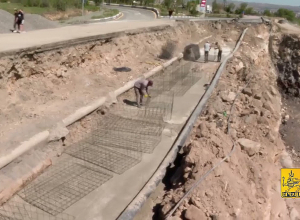 Ծիծեռնակաբերդի խճուղում ընթանում է փլուզված հատվածի վերակառուցումը