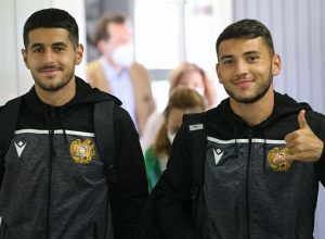 Сборная Армении по футболу до 21 года прибыла в Скопье