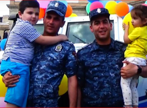 Мероприятие по случаю 1-го июня в полицейских войсках