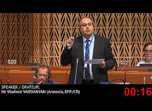 Не волнуйтесь, я не буду говорить о НК в своем выступлении: Владимир Варданян делегатам ПАСЕ