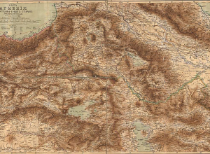 1901թ Հայաստանի եւ հարեւանների քարտեզը
