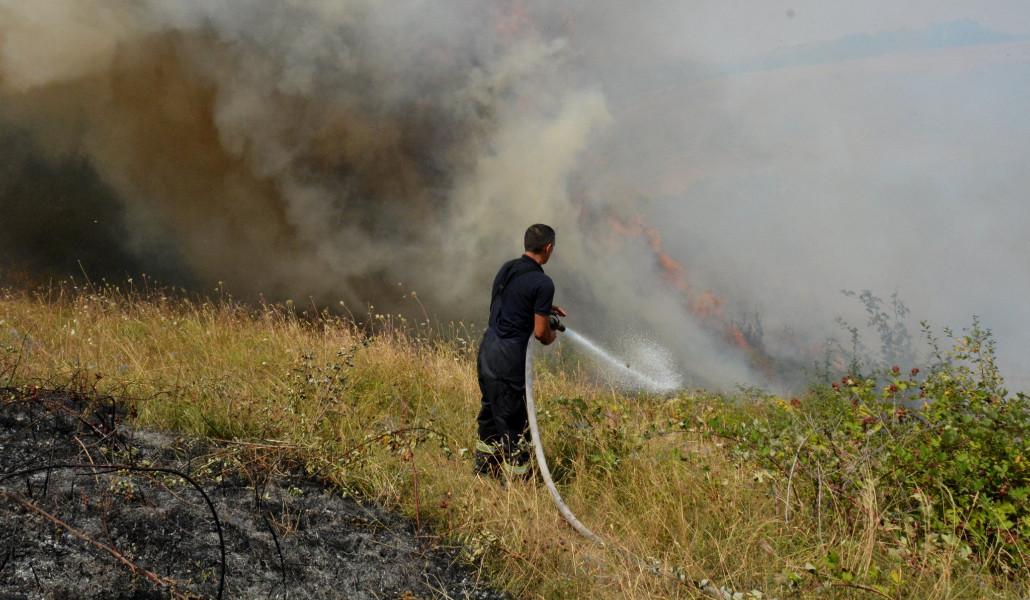 հրդեհ Արցախ խոտածածկ տարածքում