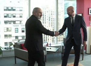 Նիկոլ Փաշինյանը Նյու Յորքում հանդիպում է ունեցել Եվրոպական խորհրդի նախագահ Շառլ Միշելի հետ