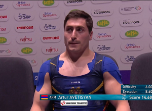 Արթուր Ավետիսյանը գրավեց 4-րդ, իսկ Վահագն Դավթյանը՝ 6-րդ տեղը. մարմնամարզության ԱԱ