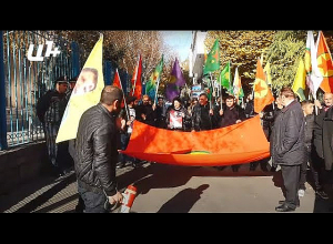 Քրդերի բողոքի ակցիան ՄԱԿ-ի գրասենյակի մոտ՝ ընդդեմ Սիրիայում թուրքական ագրեսիայի․ ՈՒՂԻՂ