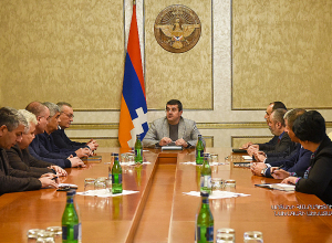 Рабочее совещание под руководством президента Арцаха