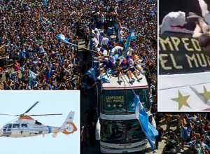 Արգենտինացի 30 երկրպագու վնասվածք է ստացել հավաքականի չեմպիոնական շքերթի ժամանակ