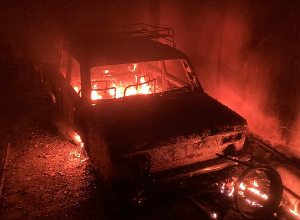 Հրդեհ Ակնաշենում. Երկու մեքենա է այրվել