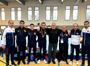 Օդանավակայանում դիմավորեցին մեդալակիր մարզիկներին