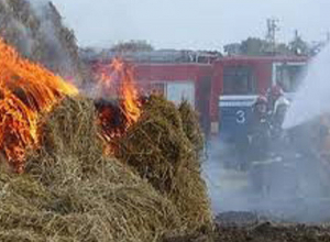Բերքառատ գյուղում անասնակեր է այրվել