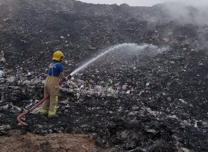 Աղբանոցի հրդեհաշիջման աշխատանքներին առանձնապես խոչընդոտում են աղբավայրի տարածքում առաջացած տորֆանման զանգվածները