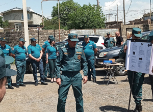 Մեկնարկել է «Հրշեջ ավտոմեքենաների տեղադրումը ջրաղբյուրի վրա և փողակով փրփուր մղելու և գործարկելու ձևերը և եղանակները» թեմայով պարապմունքները