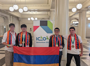 1 ոսկե և 2 բրոնզե մեդալ՝ Քիմիայի 55-րդ միջազգային օլիմպիադայից