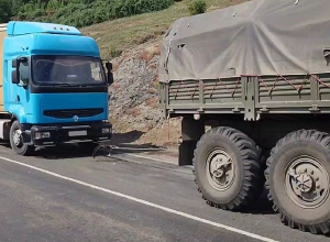 Փրկարարները քարշակել են բեռնատարը