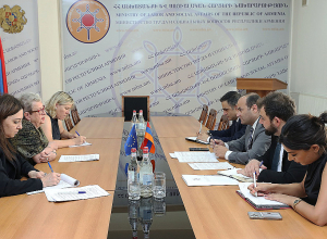 Նախարար Նարեկ Մկրտչյանն ընդունել է  Անդրեա Վիկտորինին