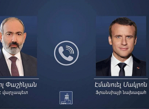 Никол Пашинян провёл телефонный разговор с Эммануэлем Макроном