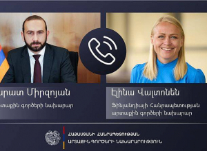 Արարատ Միրզոյանը հեռախոսազրույց է ունեցել Ֆինլանդիայի Հանրապետության արտաքին գործերի նախարարի հետ