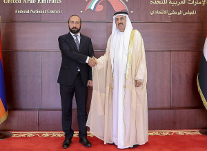 ՀՀ ԱԳ նախարար Արարատ Միրզոյանի հանդիպումն ԱՄԷ Դաշնային ժողովի նախագահ Սաքր Ղոբաշիի հետ