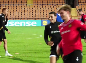 Ազգային հավաքակյանի նախախաղային մարզումը