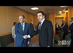 Ալեն Սիմոնյանը Դուբլինում հանդիպել է Հունաստանի խորհրդարանի փոխխոսնակ Իոաննիս Պլակիոտակիսին