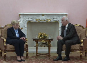 Նախագահ Վահագն Խաչատուրյանը հանդիպել է Լիտվայի վարչապետ Ինգրիդա Շիմոնիտեի հետ