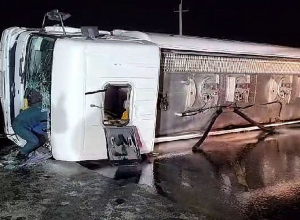 Ավտոցիստեռնը կողաշրջվել է․ կա տուժած