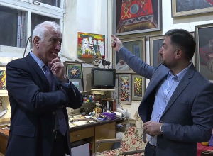 Նախագահ Վահագն Խաչատուրյանն այցելել է գեղանկարիչ Հրանտ Դանիելյանի արվեստանոց