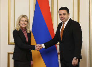 На встрече с Аленом Симоняном председатель ПА ОБСЕ рассказала о своем визите в Баку