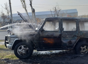 Այրվել է «Mercedes-Benz» մակնիշի ավտոմեքենան