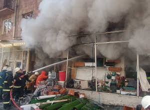 Հրդեհ Տիգրան Մեծի պողոտայում