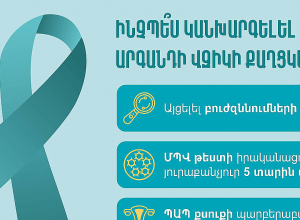 ՀՀ-ում իր տարածվածությամբ արգանդի վզիկի քաղցկեղը կանանց մոտ գրավում է 2-րդ տեղը՝ կրծքագեղձի քաղցկեղից հետո