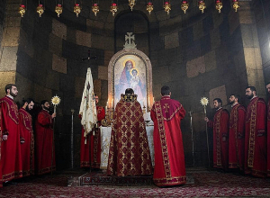 Բանակի օրվա առիթով Սուրբ Պատարագ է մատուցվել Էջմիածնում