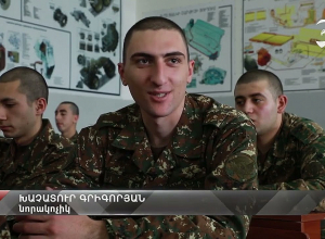 Будни новобранцев в учебной воинской части