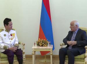 Նախագահ Վահագն Խաչատուրյանին իր հավատարմագրերն է հանձնել Հայաստանում Կամբոջայի նորանշանակ դեսպանը