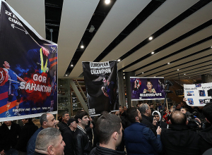 Ինչպես են «Զվարթնոց»-ում դիմավորում Եվրոպայի առաջնությունից վերադարձած մեր հավաքականին