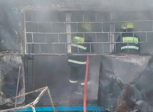 Հրդեհ է բռնկվել Երևան-Սևան-Իջևան ավտոճանապարհին գտնվող վագոն-տնակում