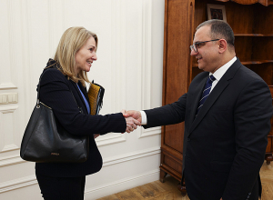 Փոխվարչապետն ընդունել է Արևելյան հարևանության և ինստիտուտների հզորացման հարցերով նորանշանակ տնօրենին