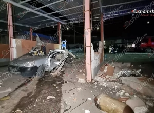 Խոշոր պայթյուն և փլուզում՝ Քանաքեռավանի գազալցակայանում․ աշխատակիցը մի քանի մետր շպրտվել է․ Shamshyan.com