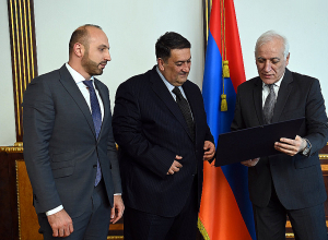 Վահագն Խաչատուրյանն ընդունել է Երևանի կոնյակի գործարանի գործադիր տնօրենին և Պեռնո Ռիկար Արևելյան Եվրոպայի գործադիր տնօրենին