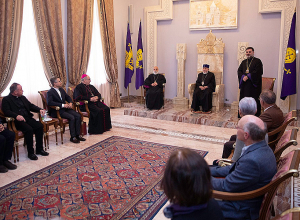 Ամենայն Հայոց Կաթողիկոսն ընդունեց Ավստրիայի Գրաց-Սեկաուի թեմի առաջնորդին և ուխտավորներին