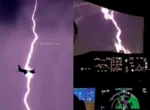 Կայծակը հարվածել է Աբու Դաբիից Երևան թռչող ինքնաթիռին, դիմապակին վնասվել է, խուճապ է սկսվել