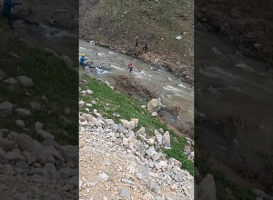 Վարդահովիտ գյուղում գետի վարարման հետևանքով քաղաքացիները չեն կարողացել անցնել մյուս ափ