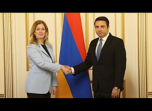 ԱԺ նախագահ Ալեն Սիմոնյանը հանդիպել է ՄԱԿ-ի գլխավոր քարտուղարի օգնական Իվանա Ժիվկովիչին