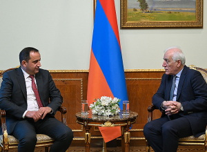 Ваагн Хачатурян принял президента Союза банков Армении