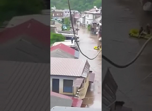 Ալավերդիում  քաղաքացիները  նավակներով են դուրս եկել