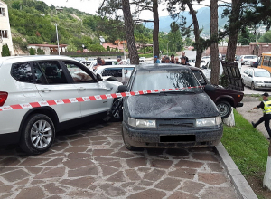 ՃՏՊ Իջևան քաղաքում. «BMW» մակնիշի ավտոմեքենան  դուրս է եկել ճանապարհի երթևեկելի հատվածից