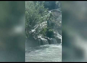 В Ереване, в Разданском ущелье, прорвало канализационную трубу...