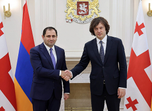 Сурен Папикян встретился с премьер-министром Грузии Ираклием Кобахидзе