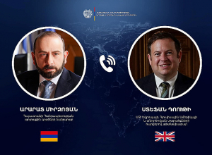 Мирзоян провел телефонный разговор с государственным министром Великобритании по вопросам Европы и Северной Америки
